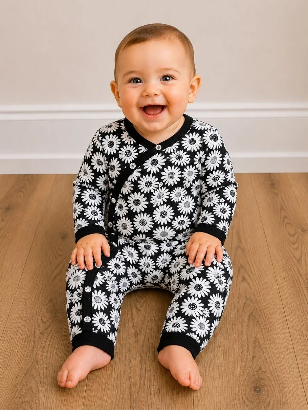 9m Girls Victoria Beckham Floral Romper